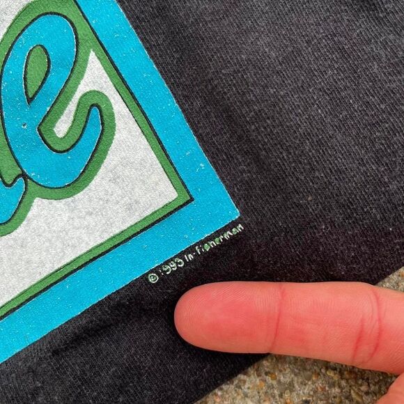 Rare 1993 Vintage The In-Fisherman Crappie Fish Black Crewneck Tee Shirt XXL 2X - Picture 7 of 7